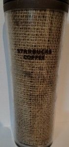 Starbucks Burlap Travel Tumbler